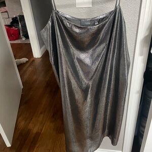 Silver metallic dress